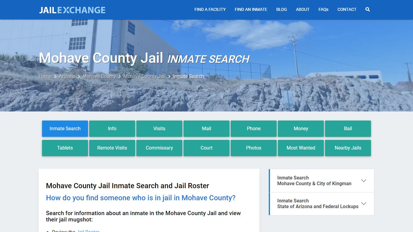 Inmate Search: Roster & Mugshots - Mohave County Jail, AZ - Jail Exchange